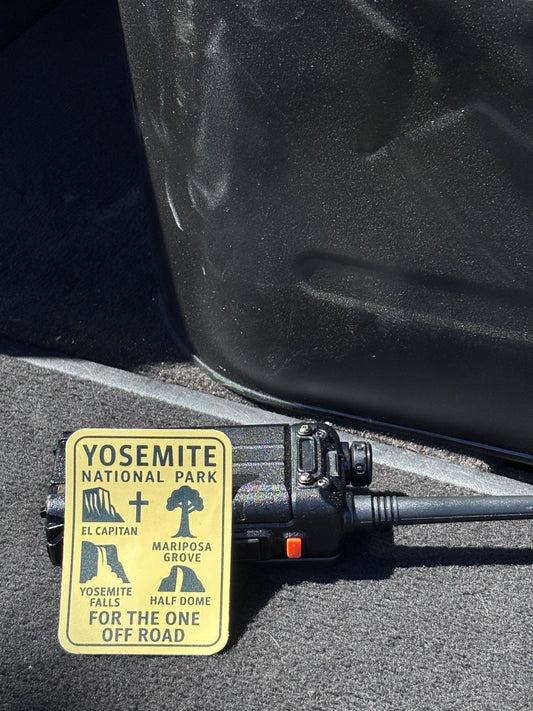 Yosemite National Park Map Sticker