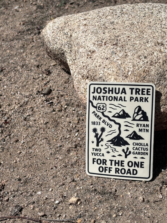Joshua Tree National Park Map Sticker